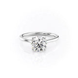 2.50 CT Round Moissanite Solitaire Engagement Ring - farrellouise