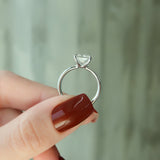 Pave Engagement Ring Featuring 4.0 CT Radiant Moissanite 3