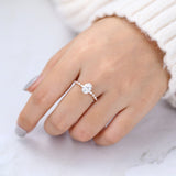 Oval Pave Lab-Grown Diamond Engagement Ring