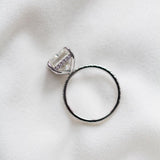 Radiant Pave Lab Grown Diamond Engagement Ring