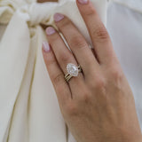 Marquise Halo & Pave Lab Grown Diamond Engagement Ring