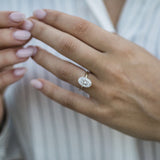 Oval Solitaire Lab Grown Diamond Engagement Ring