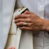 Oval Pave Lab Grown Diamond Engagement Ring