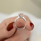 2.50 CT Round Moissanite Solitaire Engagement Ring - farrellouise