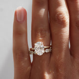 Eternity Wedding Band Featuring 0.85 TCW Oval & Round Moissanite 5