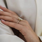 Marquise Halo & Pave Lab Grown Diamond Engagement Ring
