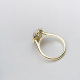 Oval Halo Lab Grown Diamond Engagement Ring