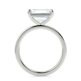 Hidden Halo Engagement Ring Featuring 2.45 CT Emerald Moissanite 5