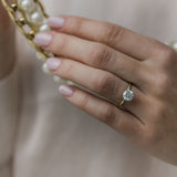 Round Solitaire Lab Grown Diamond Engagement Ring