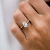 Oval Solitaire Lab Grown Diamond Engagement Ring