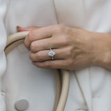 Oval Vintage Pave Lab Grown Diamond Engagement Ring