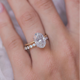 Oval Solitaire Lab Grown Diamond Engagement Ring