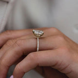 Radiant Pave Lab Grown Diamond Engagement Ring