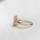 Pear Halo Lab Grown Diamond Engagement Ring