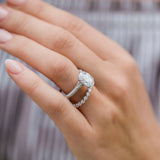 Oval Pave Lab Grown Diamond Engagement Ring