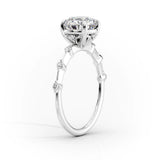 Dainty Pave Engagement Ring Featuring 2.50 CT Radiant Moissanite 2
