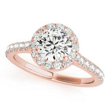 3.5 CT Round Shaped Moissanite Engagement Ring In Halo Design 4