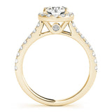 3.5 CT Round Shaped Moissanite Engagement Ring In Halo Design 8