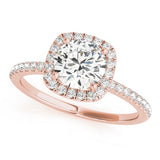2 CT Round Shaped Moissanite Engagement Ring In Pave Design 5