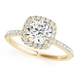 2 CT Round Shaped Moissanite Engagement Ring In Pave Design 4