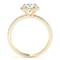 2 CT Round Shaped Moissanite Engagement Ring In Pave Design 7