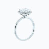 Round Halo Lab Grown Diamond Engagement Ring