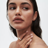 Five Stone Wedding Band Featuring 1.65 TCW Oval Moissanite 3