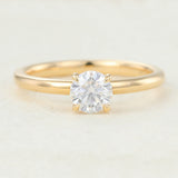 Round Solitaire Lab-Grown Diamond Engagement Ring