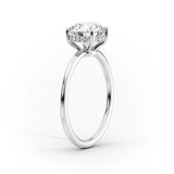 Hidden Halo Engagement Ring Featuring 2.0 CT Radiant Moissanite 2
