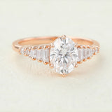 Oval Pave Lab-Grown Diamond Engagement Ring