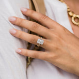 Radiant Pave Lab Grown Diamond Engagement Ring