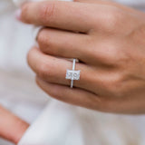 Radiant Pave Lab Grown Diamond Engagement Ring