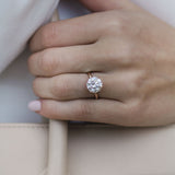 Round Solitaire Lab Grown Diamond Engagement Ring