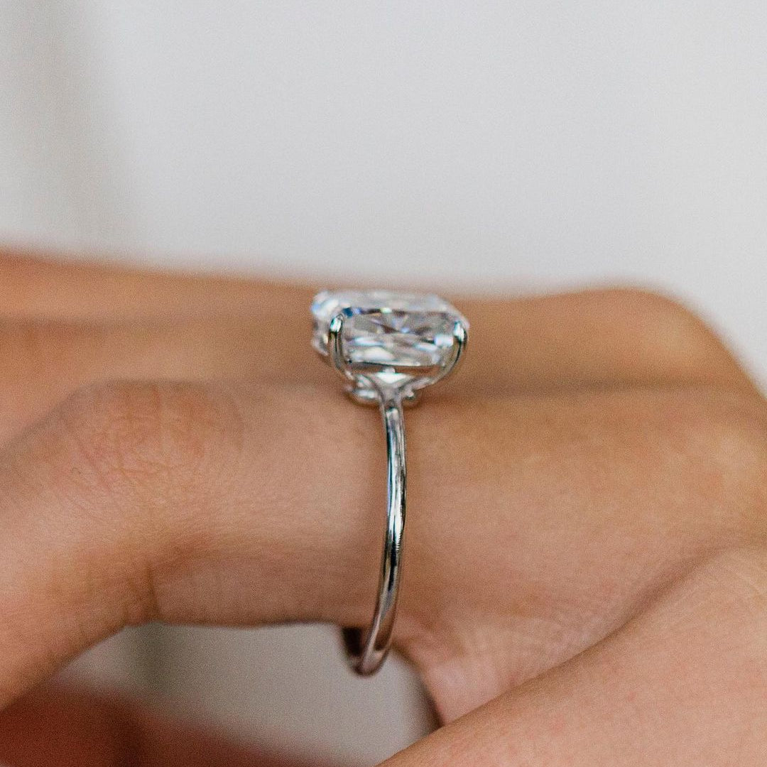 Cushion Solitaire Lab Grown Diamond Engagement Ring