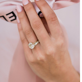 Elongated Cushion Solitaire Lab Grown Diamond Engagement Ring