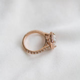 Cushion Halo & Pave Lab Grown Diamond Engagement Ring