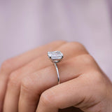 Cushion Solitaire Lab Grown Diamond Engagement Ring