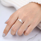 Round Solitaire Lab-Grown Diamond Engagement Ring