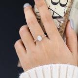 Oval Vintage Pave Lab-Grown Diamond Engagement Ring
