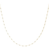 0.50 CT Round Shape Moissanite Dainty  Necklace 1