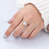 Pear Cluster & Bezel Lab-Grown Diamond Engagement Ring