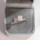 Stunning 1.0 - 2.0 CT Emerald Moissanite Engagement Ring with Solitaire Design 6