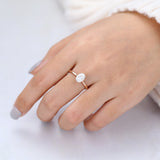 Oval Solitaire Lab-Grown Diamond Engagement Ring