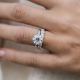 Round Vintage Pave Lab Grown Diamond Engagement Ring