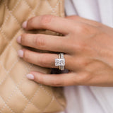 Radiant Pave Lab Grown Diamond Engagement Ring