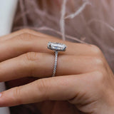 Oval Pave Lab Grown Diamond Engagement Ring