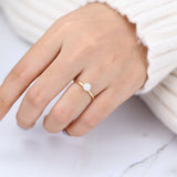 Round Solitaire Lab-Grown Diamond Engagement Ring