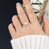 Round Three Stone Lab-Grown Diamond Engagement Ring