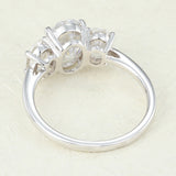Oval Three Stone Lab-Grown Diamond Engagement Ring