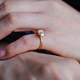 Stunning 1.0 - 2.0 CT Emerald Moissanite Engagement Ring with Solitaire Design 6